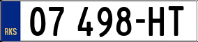 Trailer License Plate